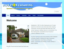 Tablet Screenshot of five-starcleaning.co.uk